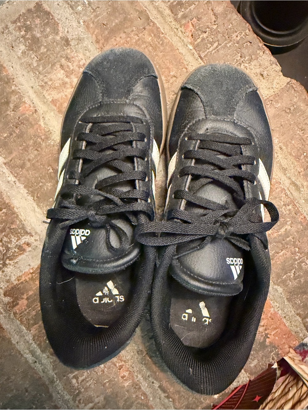 adidas Black Boys Athletic Sneakers